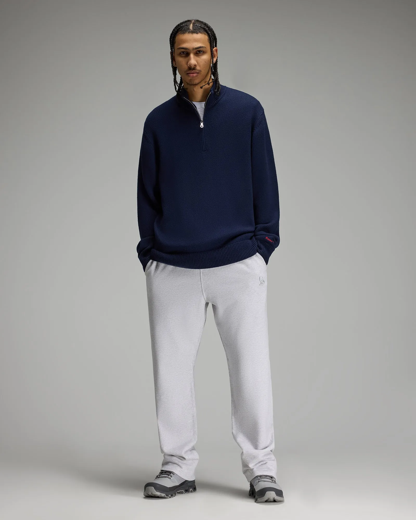 Quarter-Zip Sweater - Navy sold by OVO product image thumbnail 2