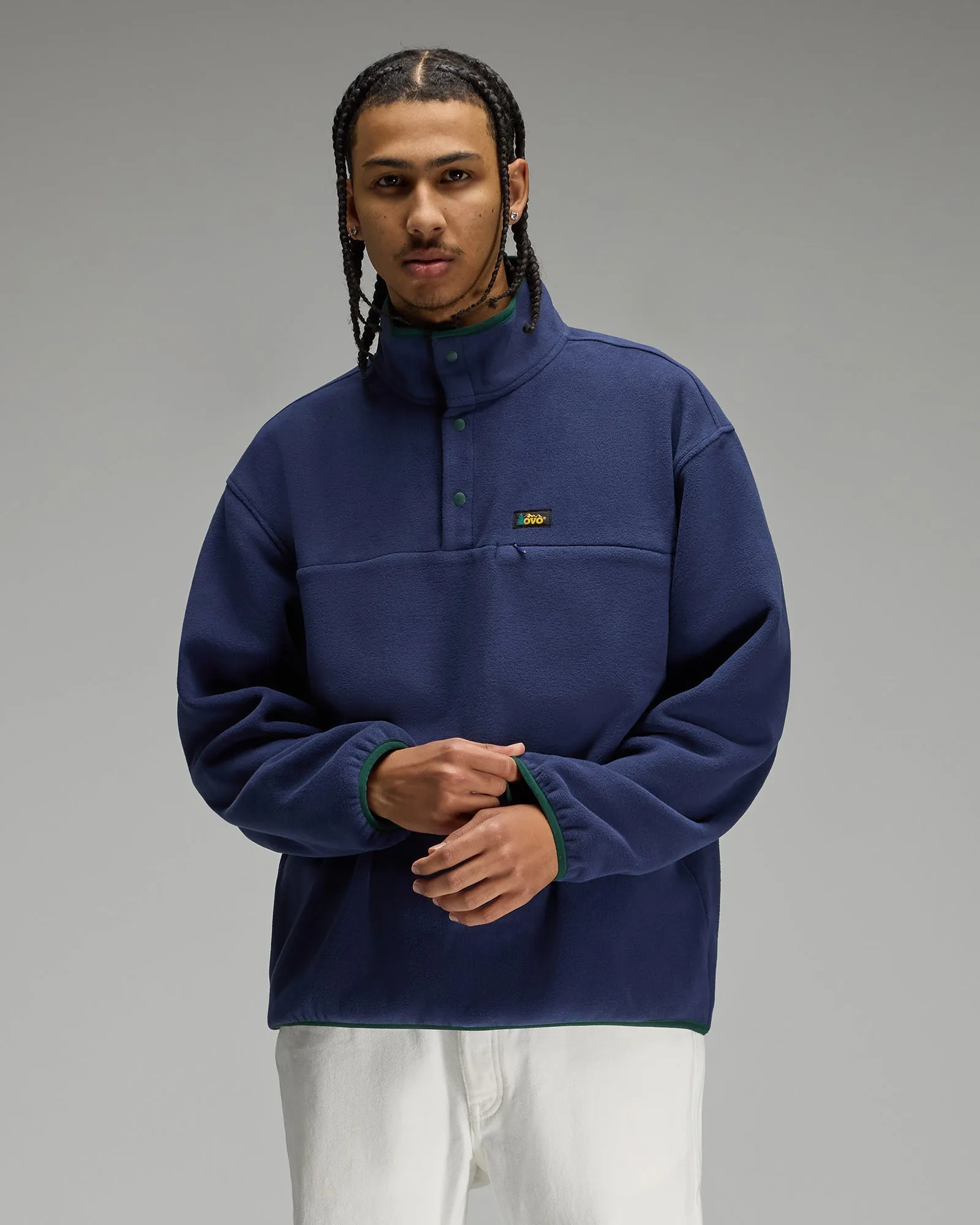 Polartec® Fleece Mockneck - Navy sold by OVO product image thumbnail 3