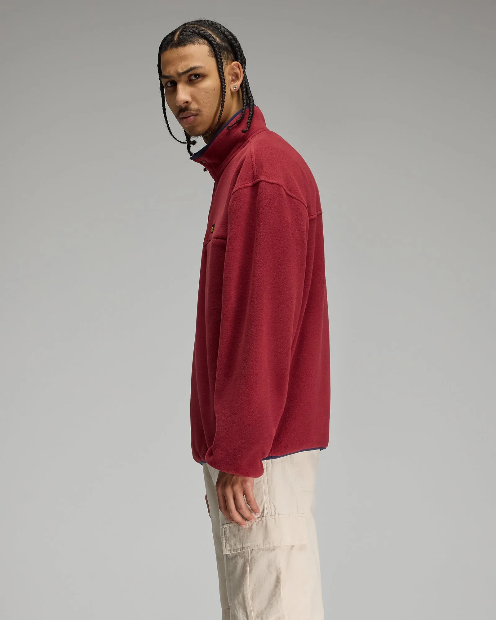 Polartec® Fleece Mockneck - Dark Crimson sold by OVO product image thumbnail 4