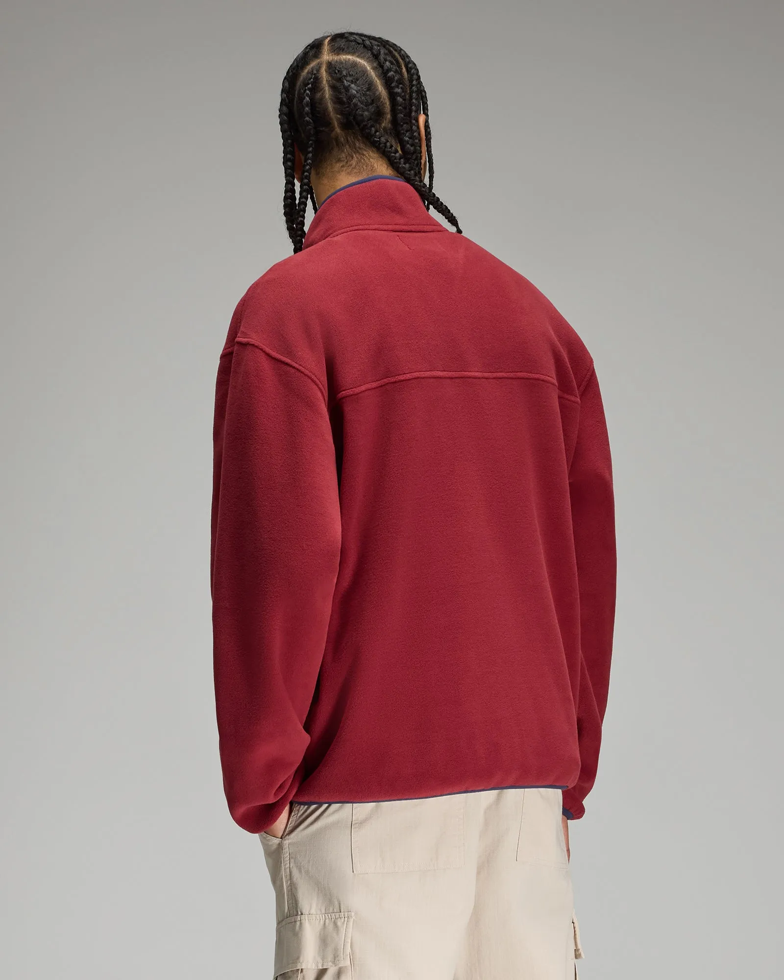 Polartec® Fleece Mockneck - Dark Crimson sold by OVO product image thumbnail 5