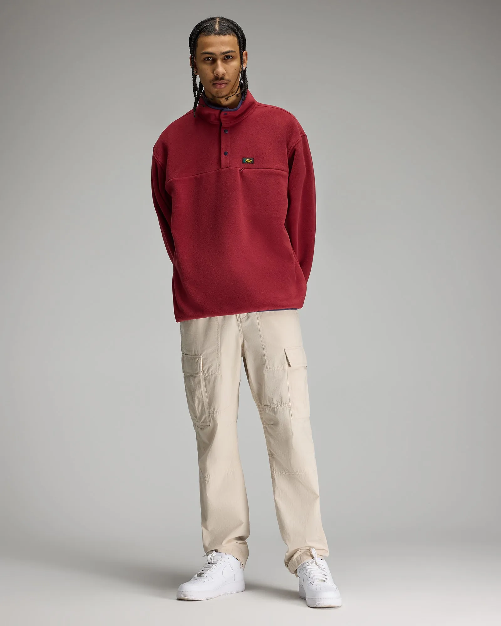 Polartec® Fleece Mockneck - Dark Crimson sold by OVO product image thumbnail 2