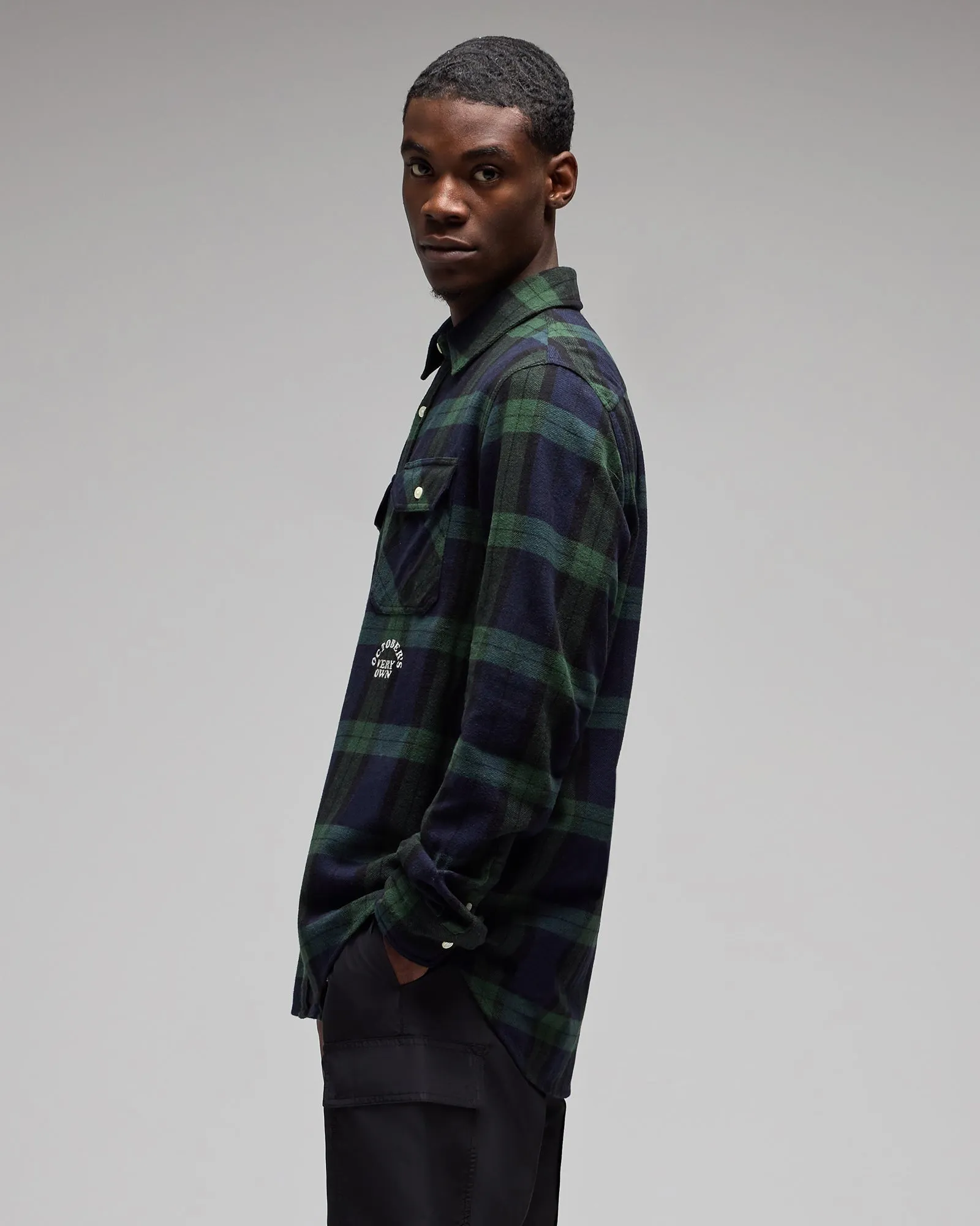 Tartan Flannel Shirt - Blackwatch sold by OVO product image thumbnail 4
