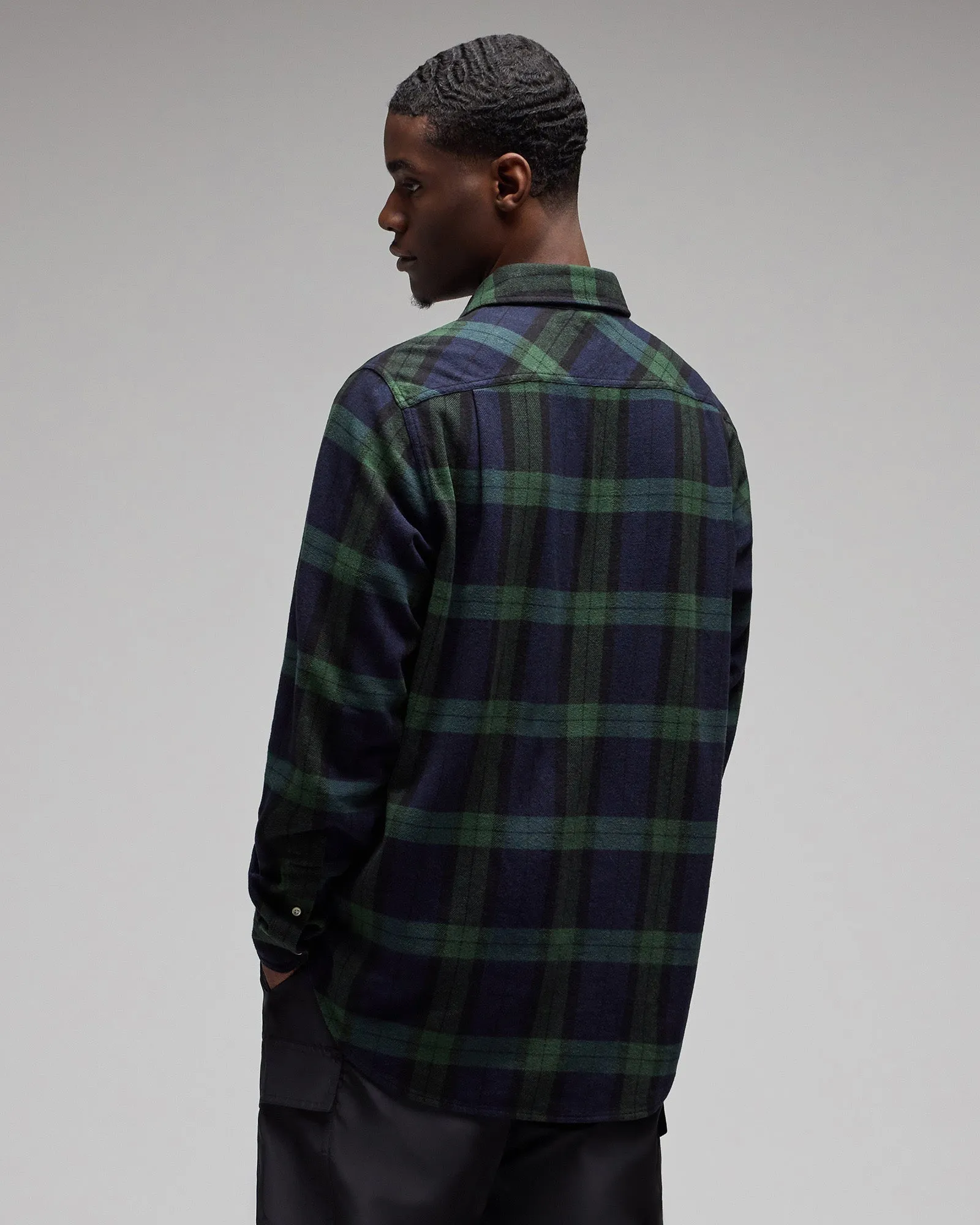 Tartan Flannel Shirt - Blackwatch sold by OVO product image thumbnail 5