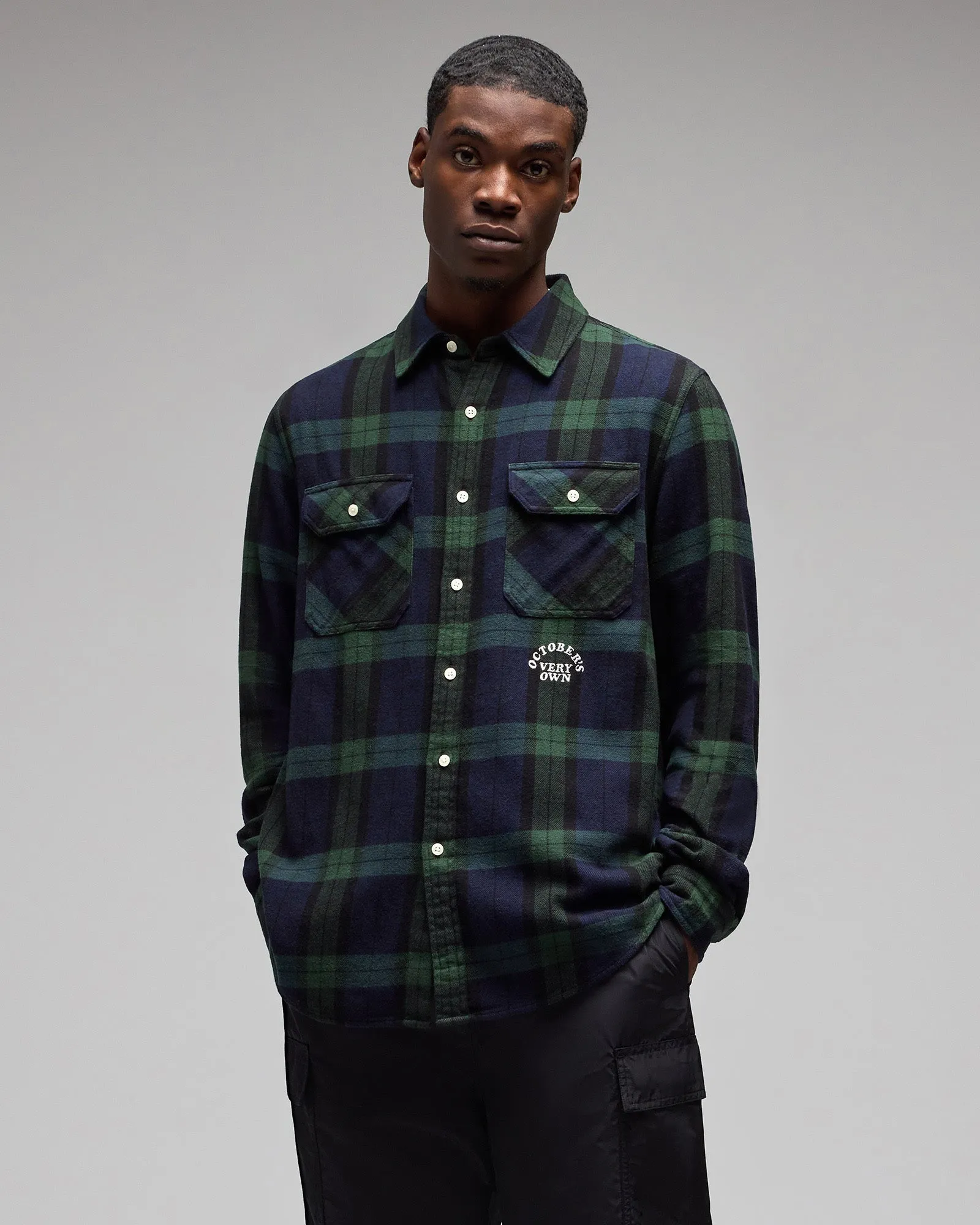 Tartan Flannel Shirt - Blackwatch sold by OVO product image thumbnail 3
