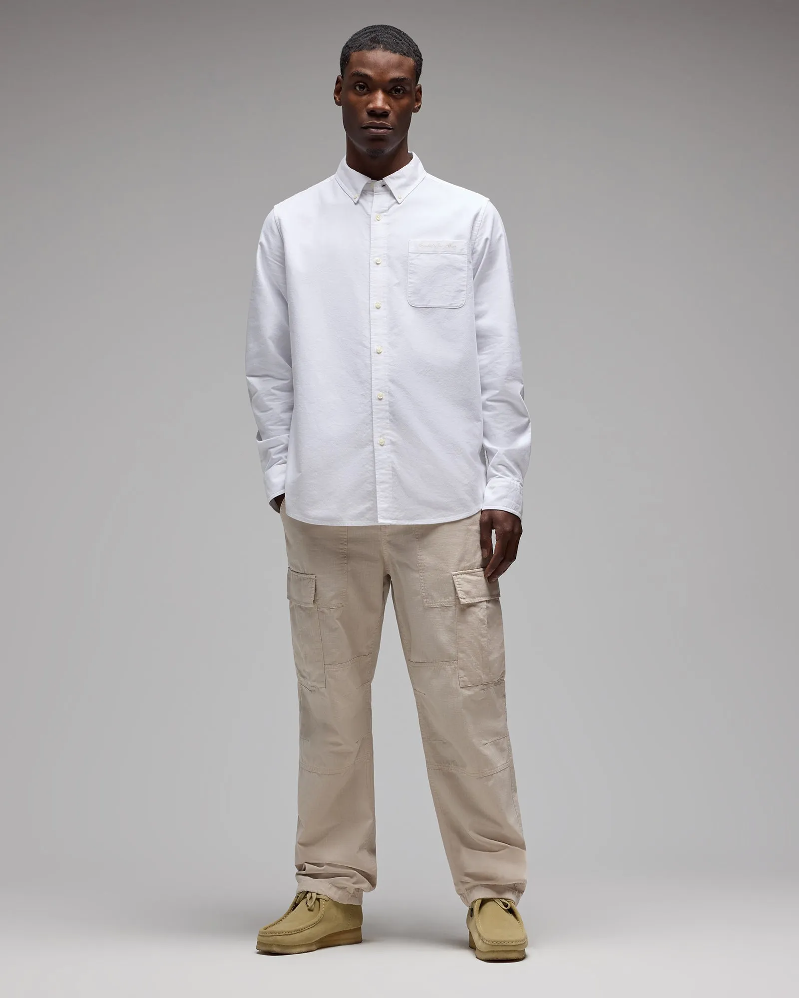 Oxford Sport Shirt - White sold by OVO product image thumbnail 2