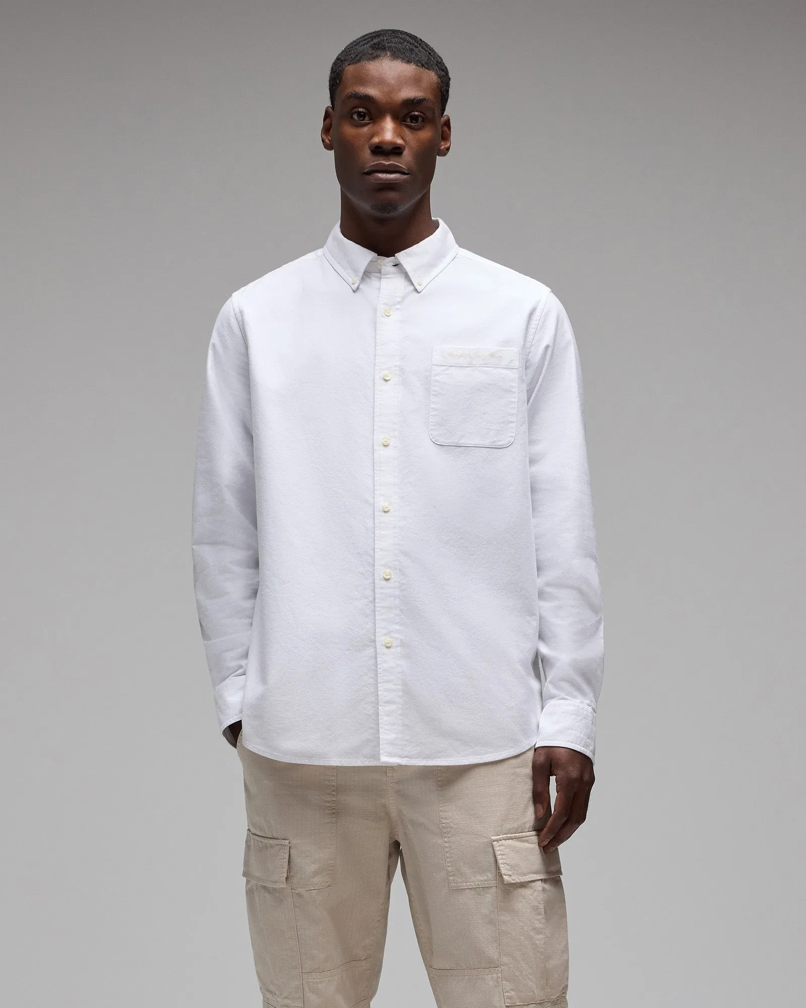 Oxford Sport Shirt - White sold by OVO product image thumbnail 3