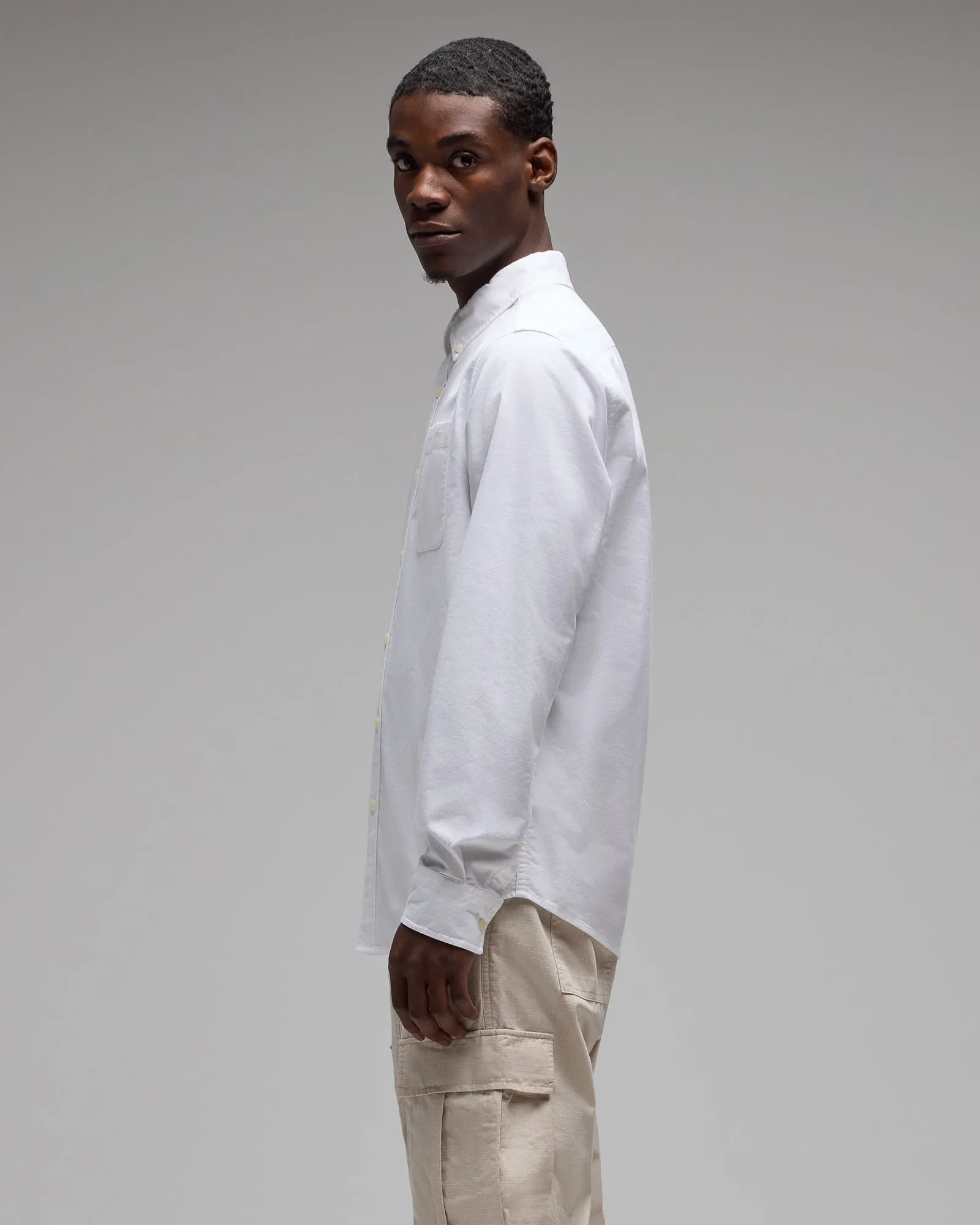 Oxford Sport Shirt - White sold by OVO product image thumbnail 4