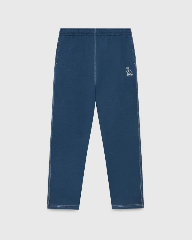 Indigo-Dyed Open-Hem Sweatpant - Washed Indigo sold by OVO