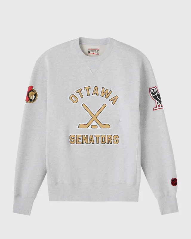 NHL Ottawa Senators Crewneck - Ash Heather sold by OVO
