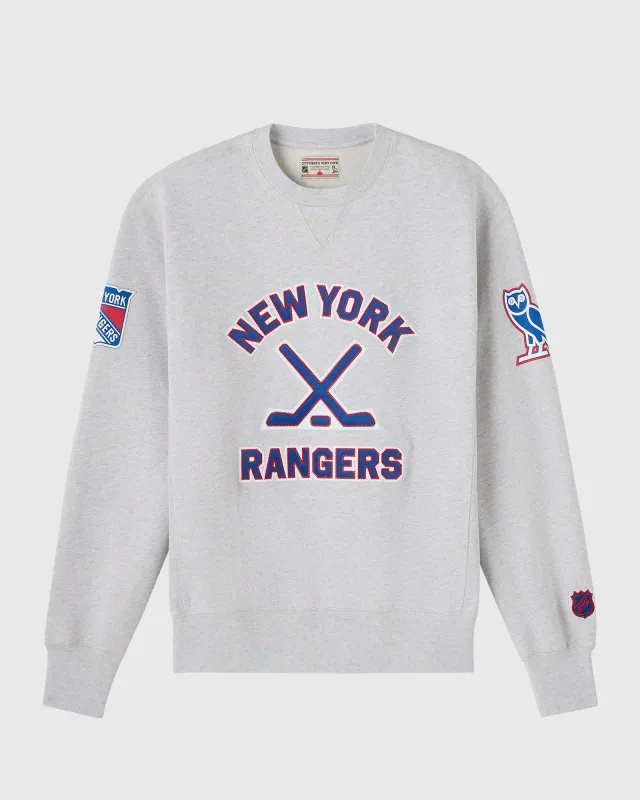 NHL New York Rangers Crewneck - Ash Heather sold by OVO