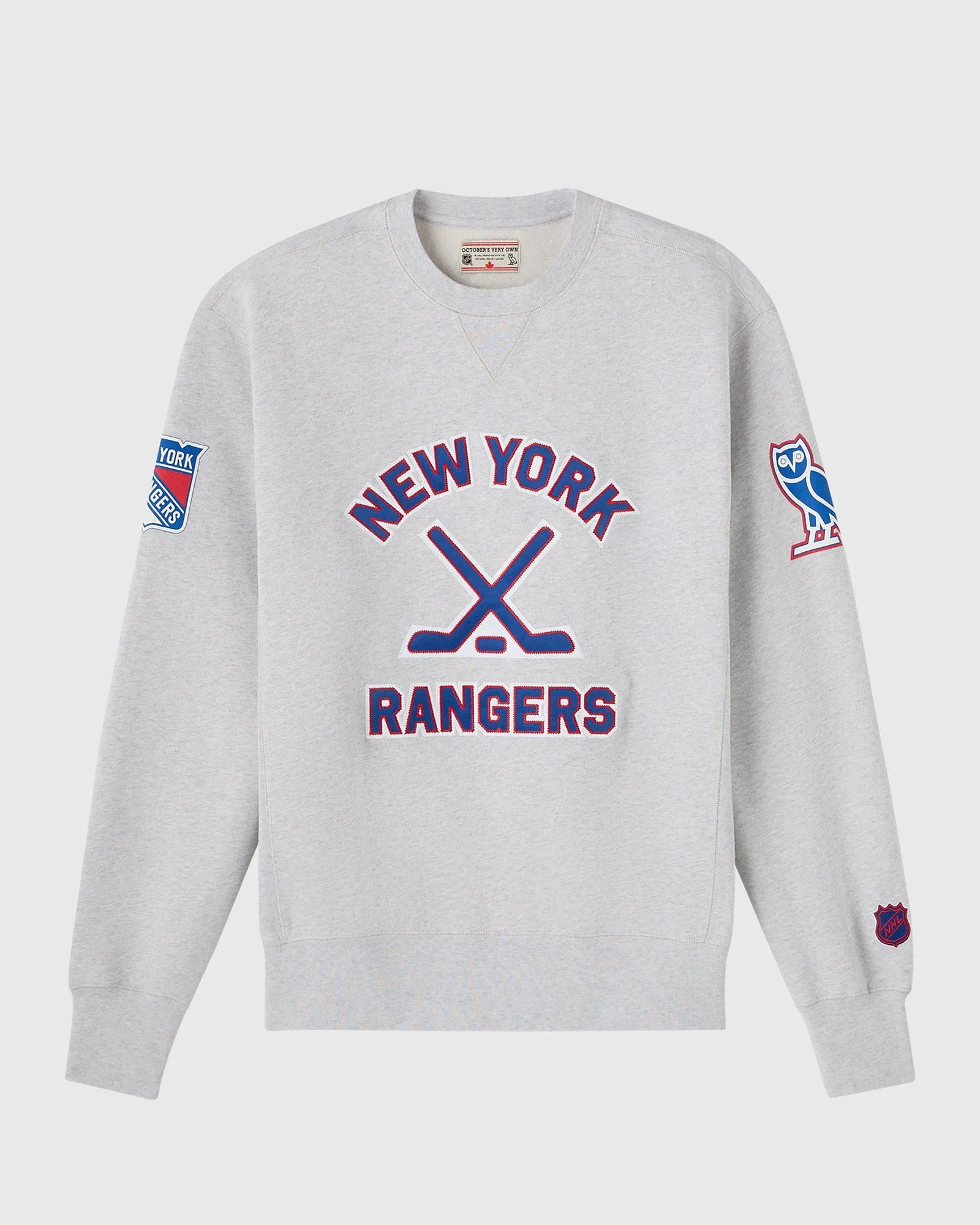 NHL New York Rangers Crewneck - Ash Heather sold by OVO