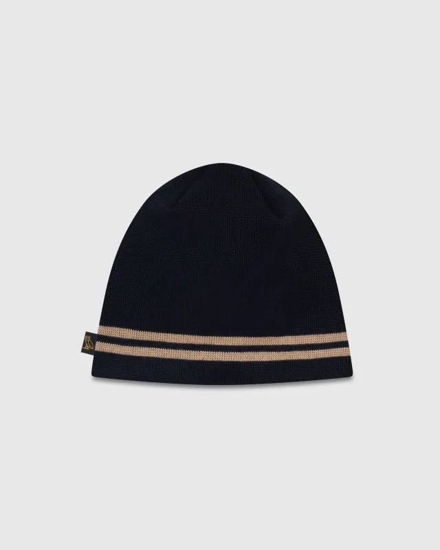 Striped Beanie - Black sold by OVO