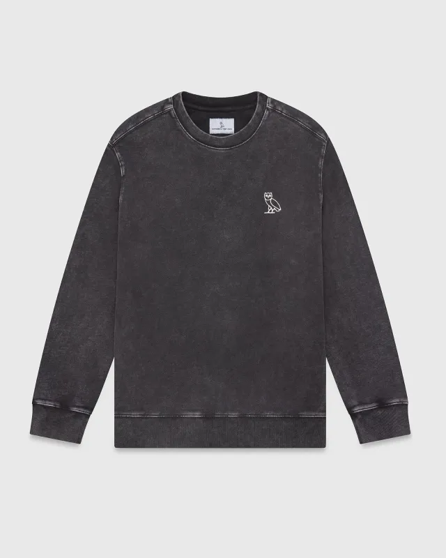 Muskoka Garment Dyed Crewneck - Black sold by OVO