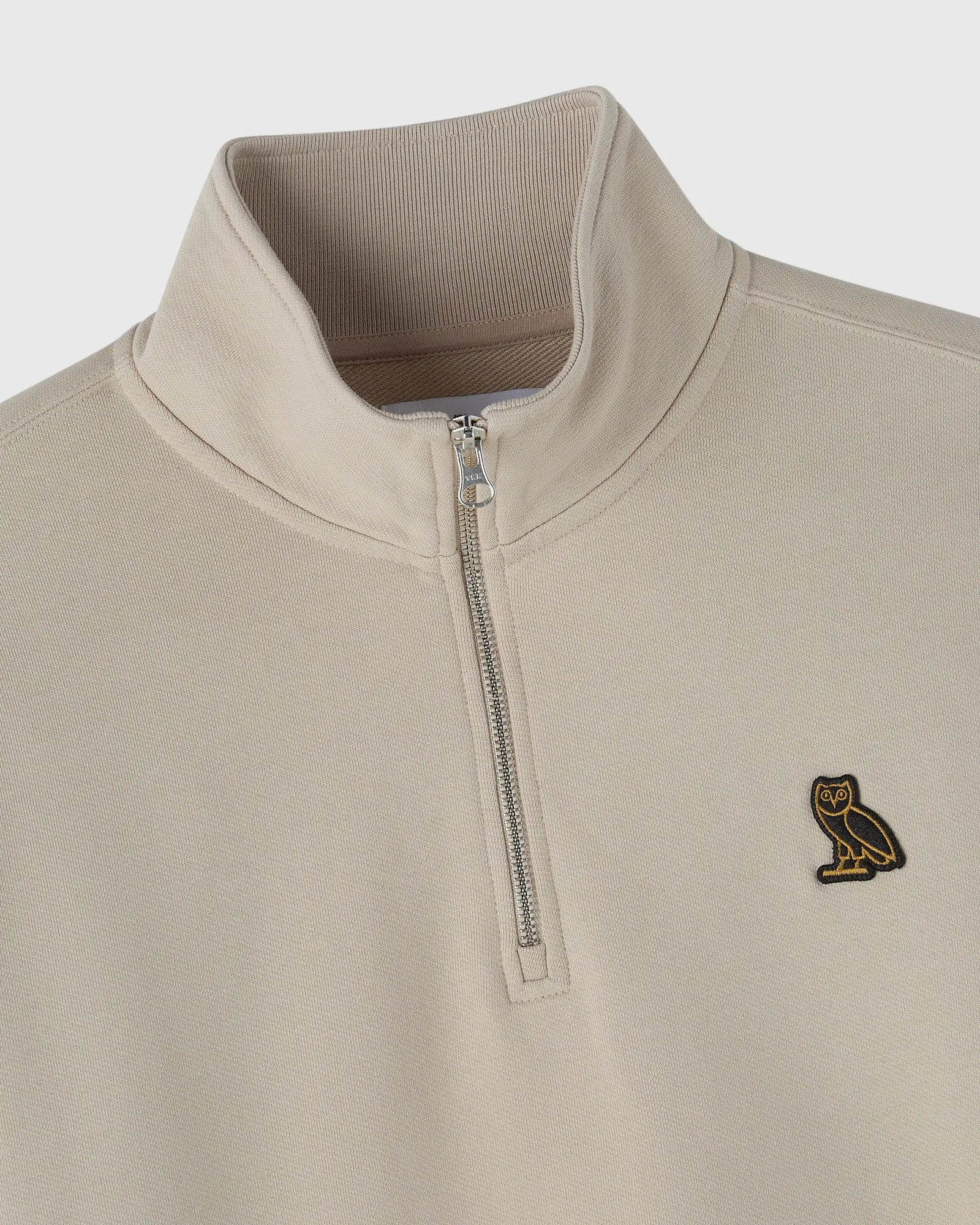 Classic Quarter-Zip Mockneck Sweatshirt - Sandstone sold by OVO product image thumbnail 2