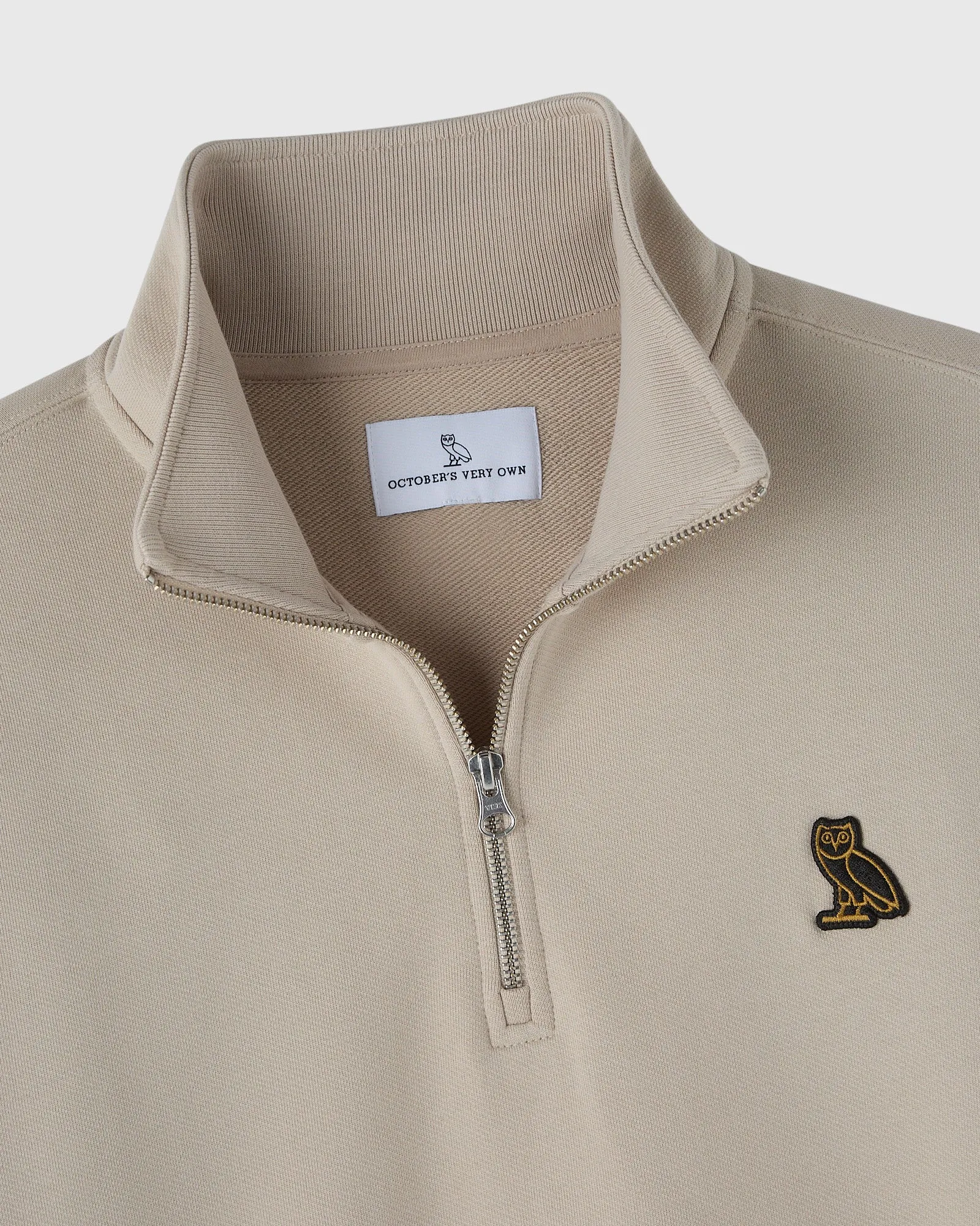 Classic Quarter-Zip Mockneck Sweatshirt - Sandstone sold by OVO product image thumbnail 4