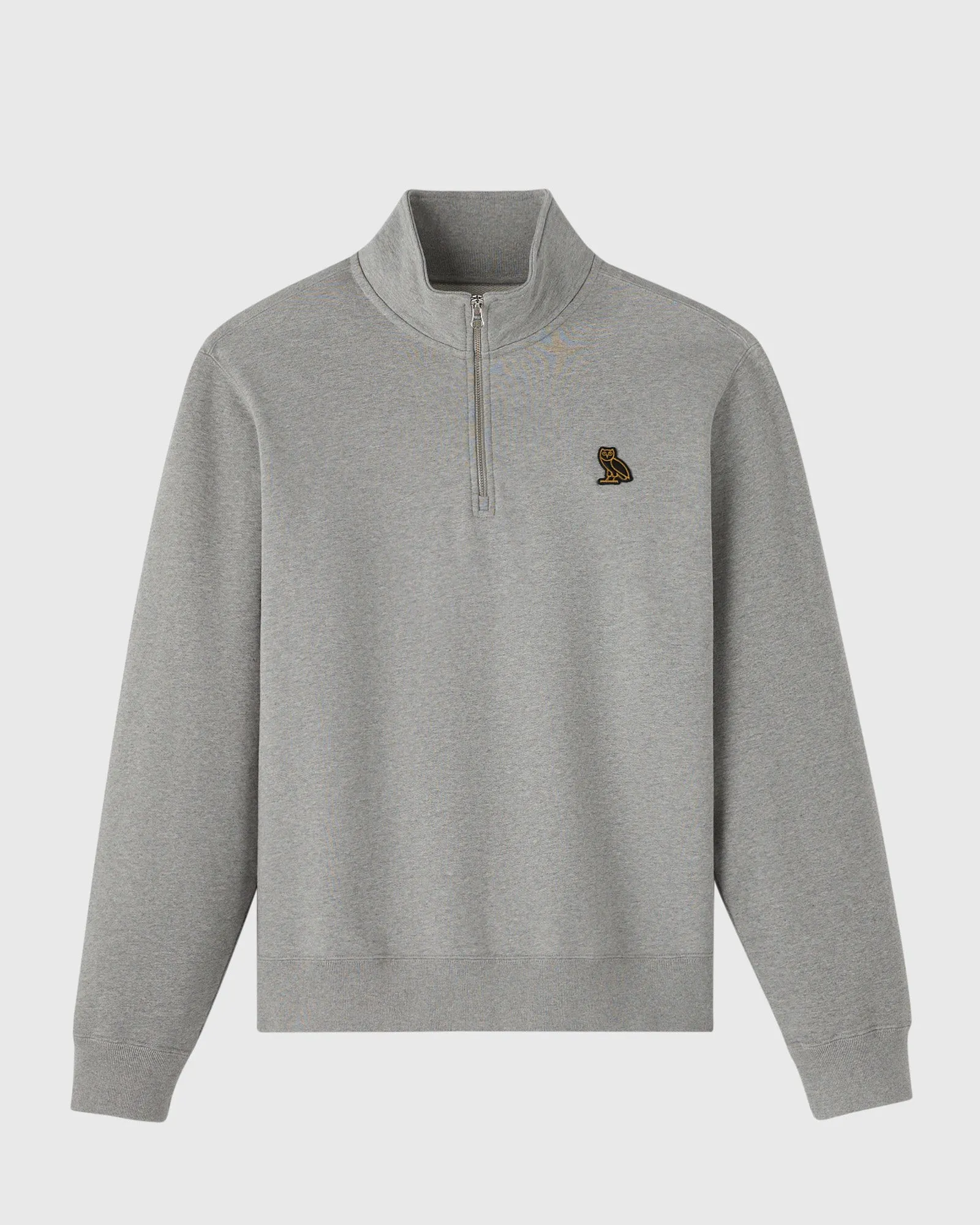Classic Quarter-Zip Mockneck - Heather Grey sold by OVO
