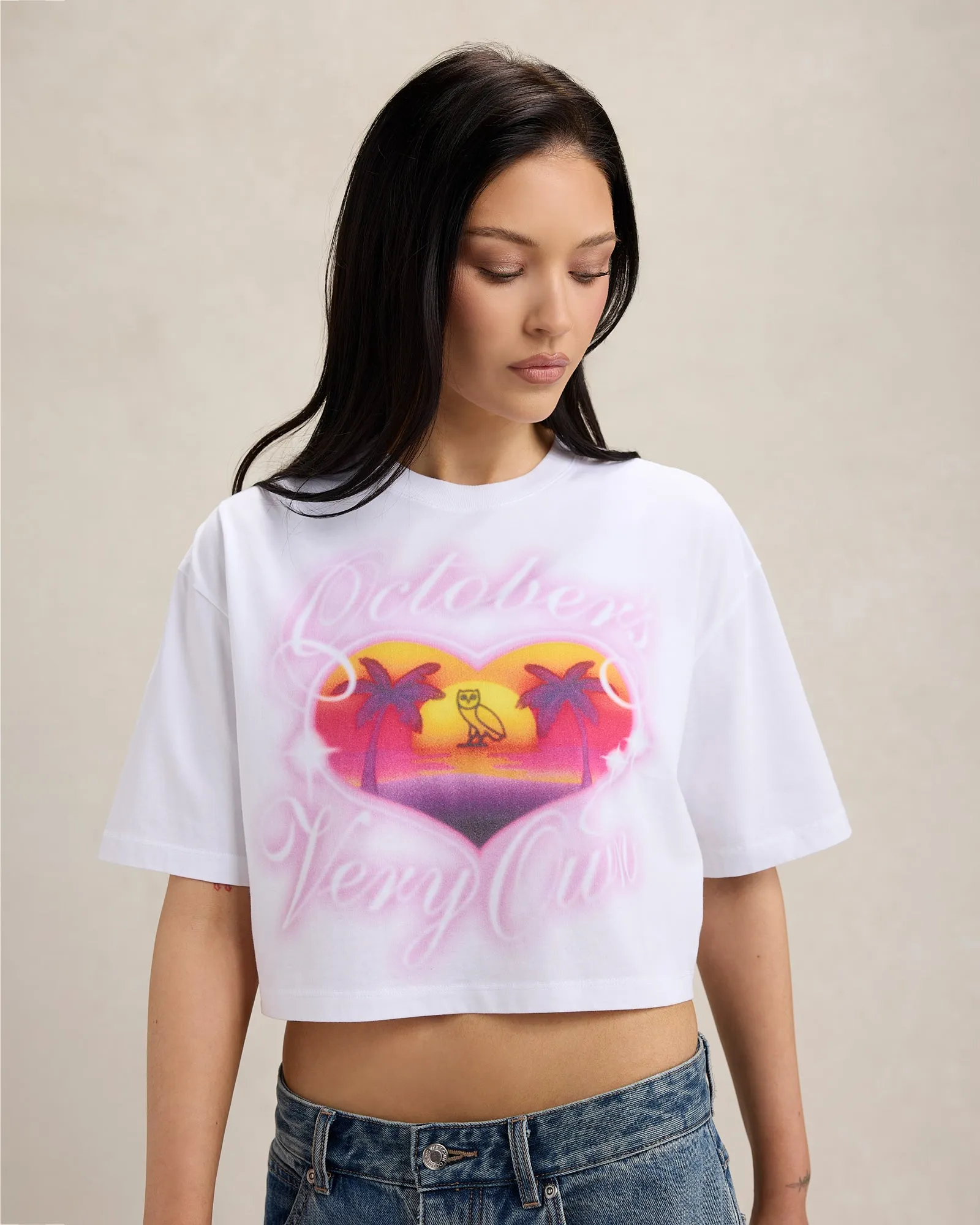 Vacation Cropped Tee - White sold by OVO product image thumbnail 2