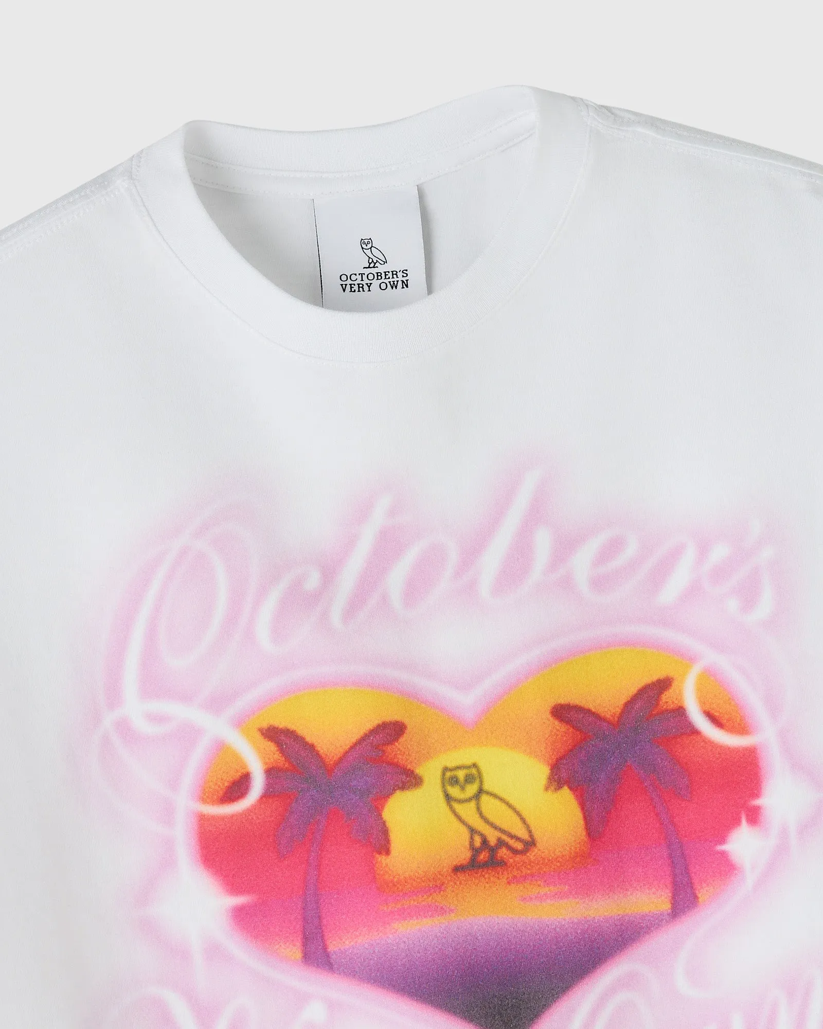 Vacation Cropped Tee - White sold by OVO product image thumbnail 4