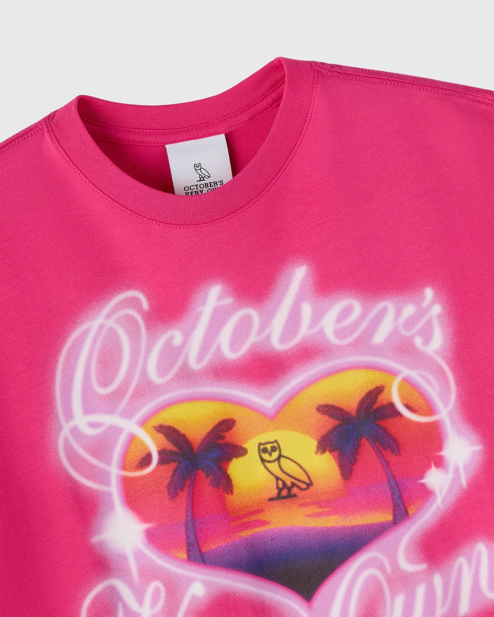 Vacation Cropped Tee - Fuchsia sold by OVO product image thumbnail 2