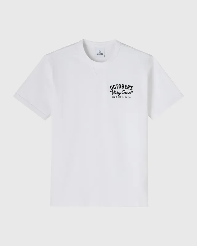 Shop Chainstitch Gusset Tee - White sold by OVO