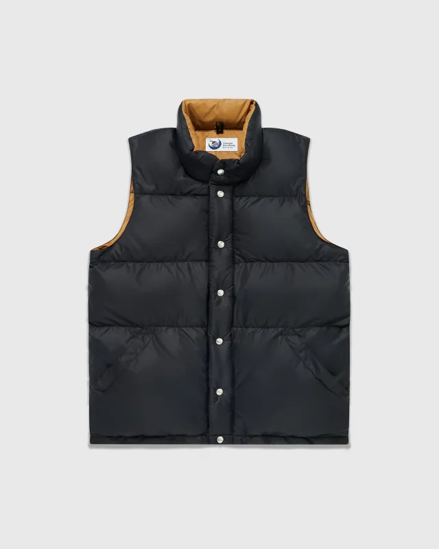 Crescent Down Works Italian Vest - Black sold by OVO