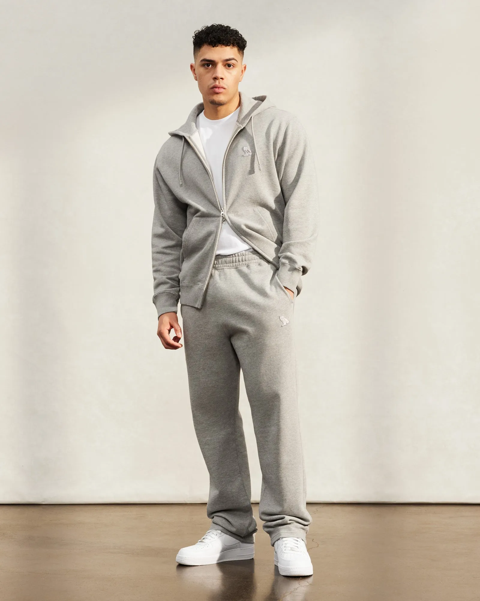 Classic Full-Zip Hoodie - Heather Grey sold by OVO product image thumbnail 3