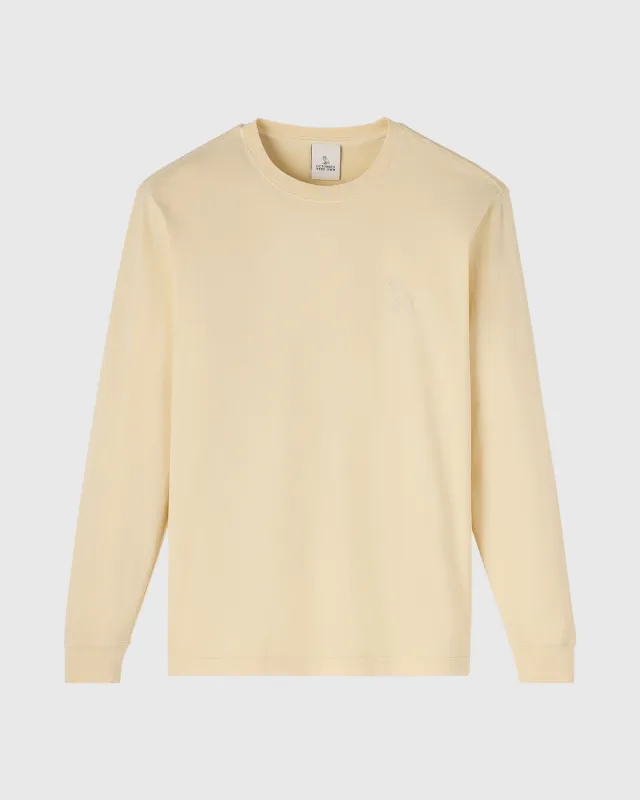 Muskoka Garment-Dyed Long-Sleeve Tee - Soft Yellow sold by OVO