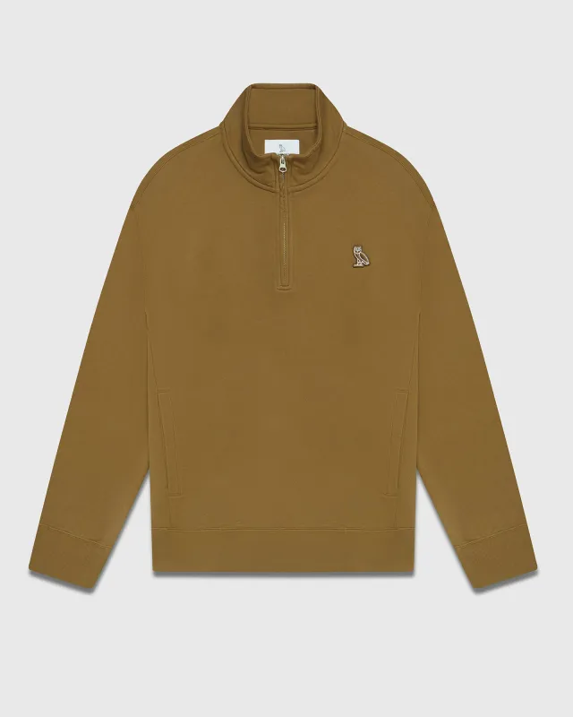 Classic Quarter-Zip Mockneck Sweatshirt - Moss sold by OVO