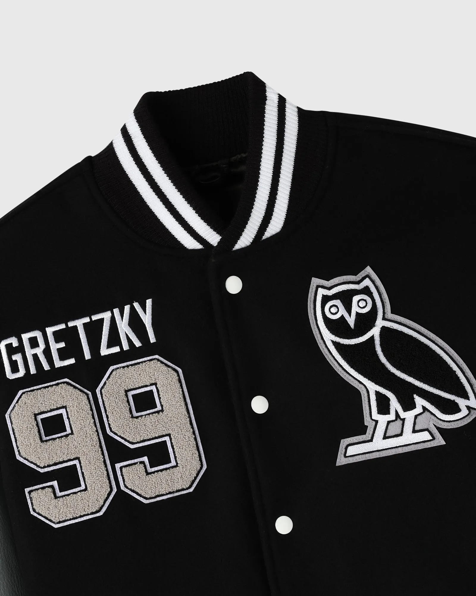 Gretzky Varsity Jacket - Black sold by OVO product image thumbnail 3