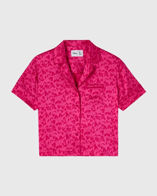 ©Disney Valentine's Silk Pajama Shirt - Fuchsia sold by OVO