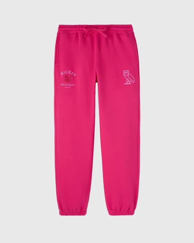 ©Disney Valentine's Collegiate Sweatpant - Fuchsia sold by OVO