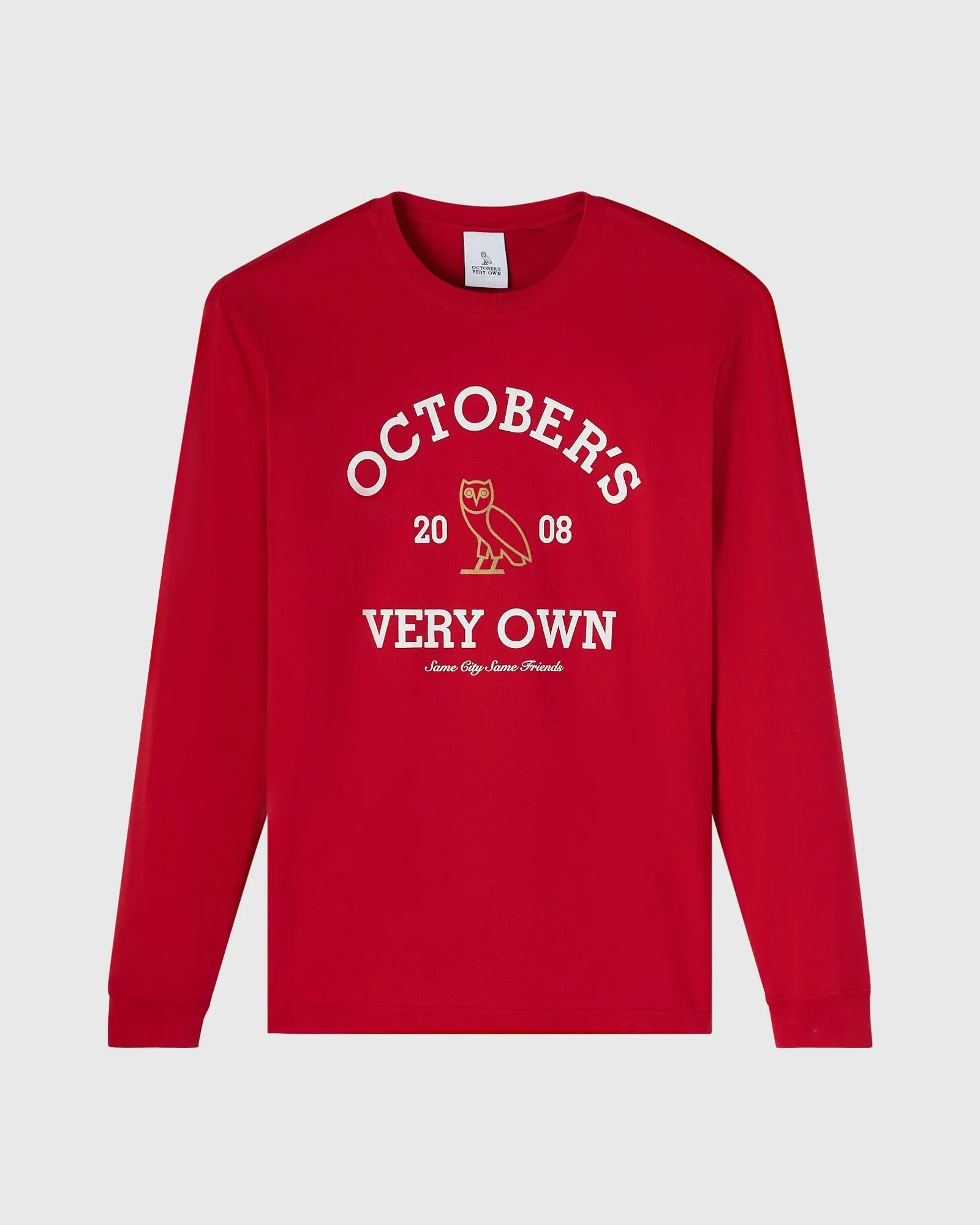 Collegiate Long-Sleeve Tee - Red sold by OVO