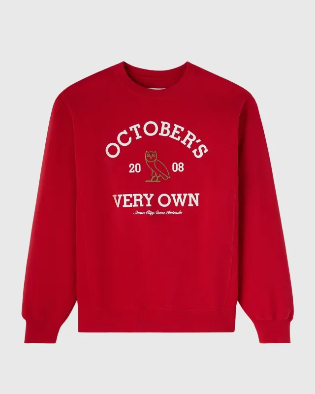 Collegiate Crewneck - Red sold by OVO