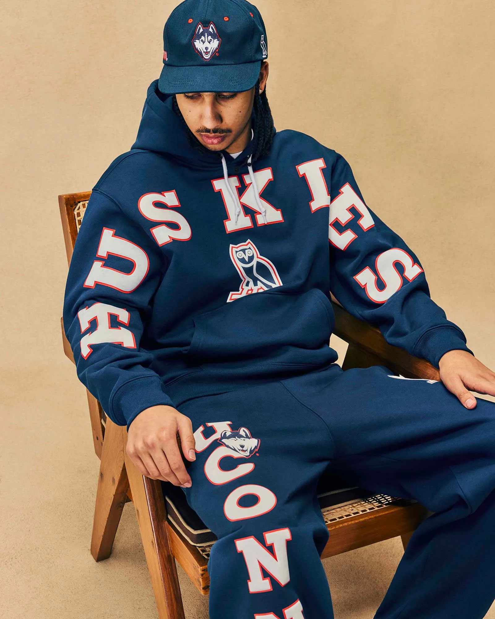 UCONN Huskies Hoodie - Navy sold by OVO product image thumbnail 3