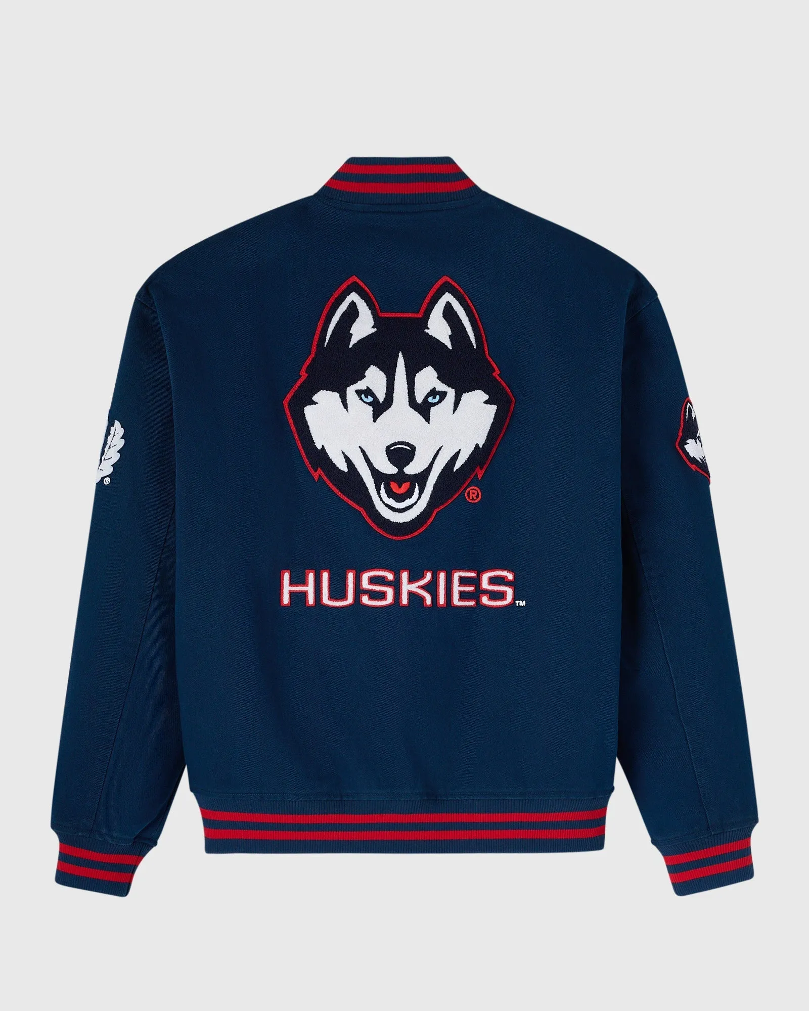 UCONN Huskies Varsity Jacket - Navy sold by OVO product image thumbnail 2