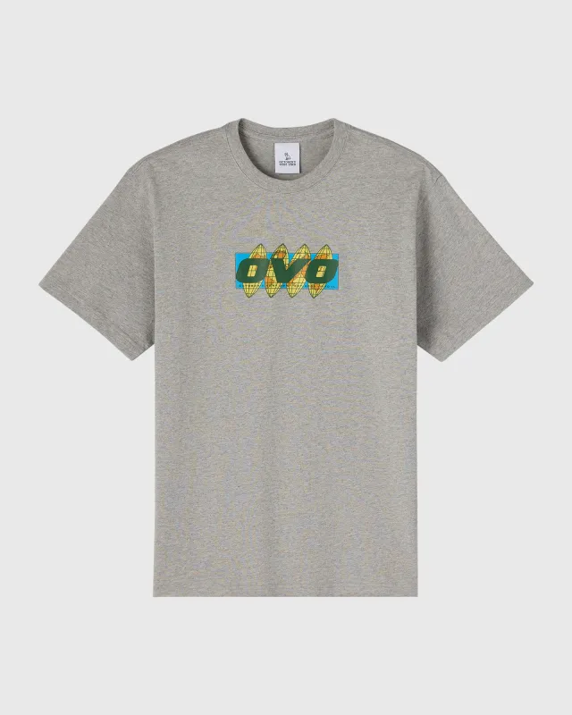 Global Tee - Heather Grey sold by OVO