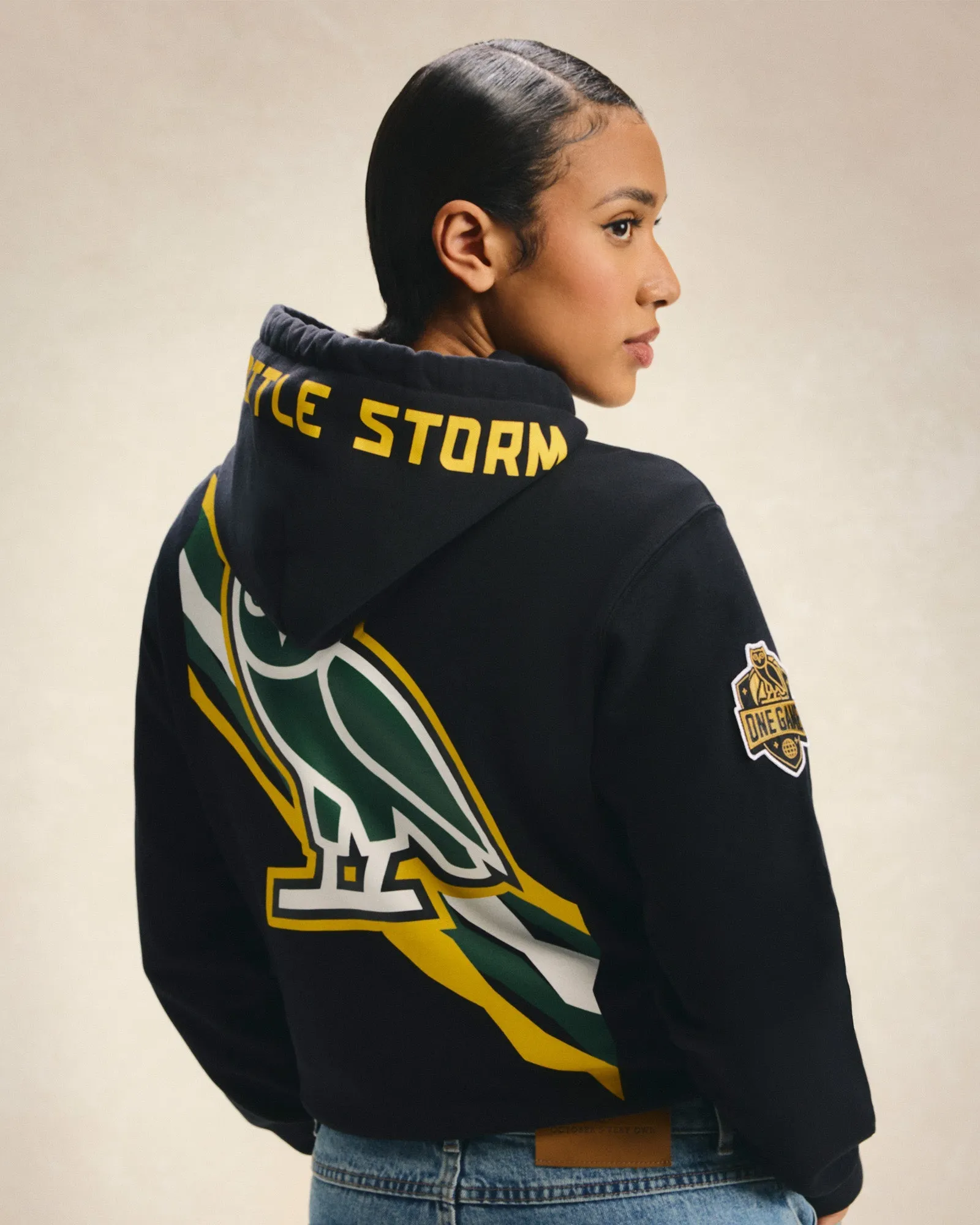 WNBA Seattle Storm Hoodie - Black sold by OVO product image thumbnail 2