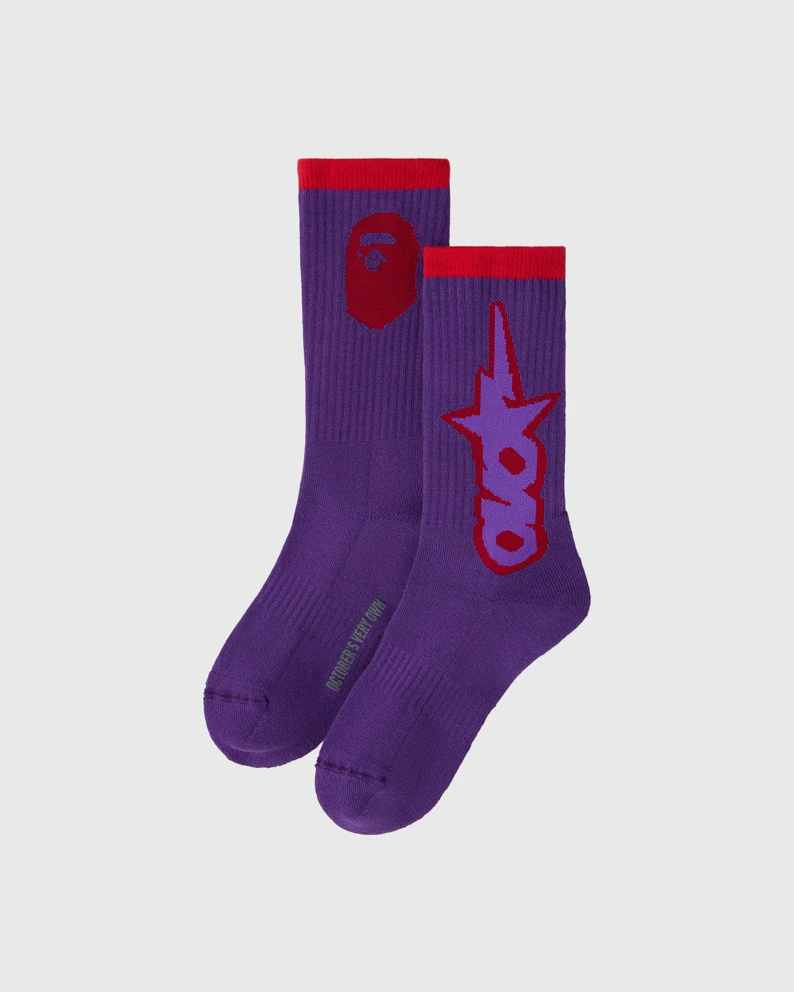 BAPE® OVO-Sta Athletic Sock - Purple sold by OVO