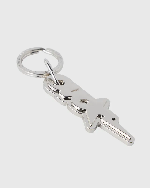 BAPE® OVO-Sta Metal Keychain - Silver made by OVO