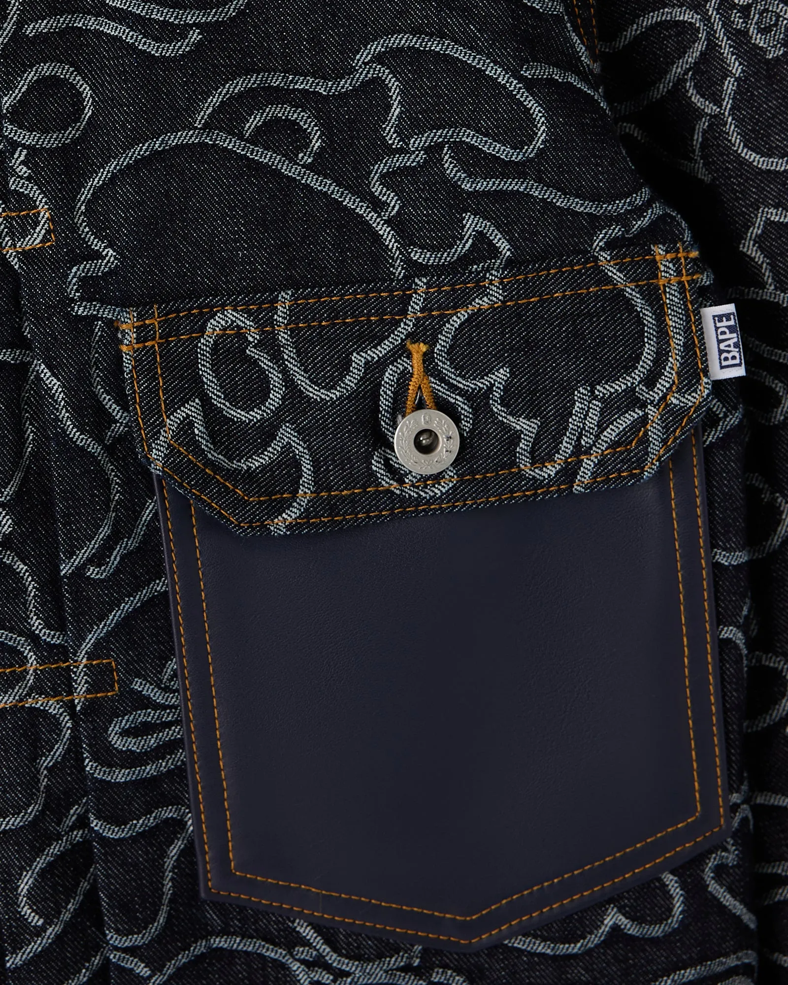 BAPE® Neon 1st Camo Denim Jacket - Indigo sold by OVO product image thumbnail 4