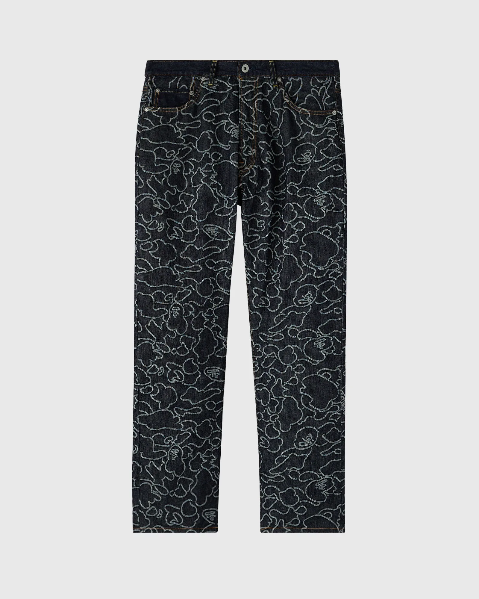 BAPE® Neon 1st Camo Denim Pant - Indigo sold by OVO