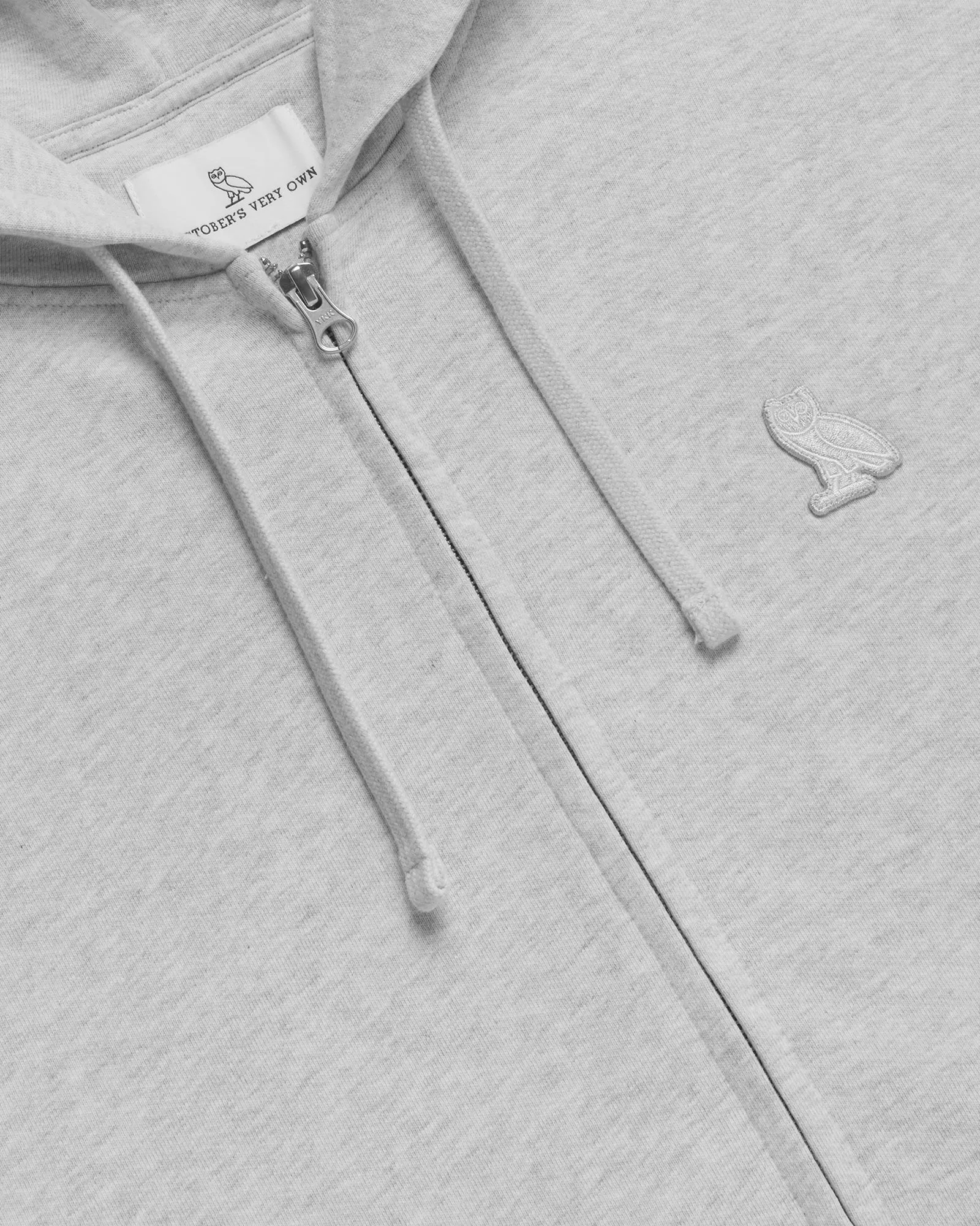 Classic Full-Zip Hoodie - Ash Heather Grey sold by OVO product image thumbnail 2