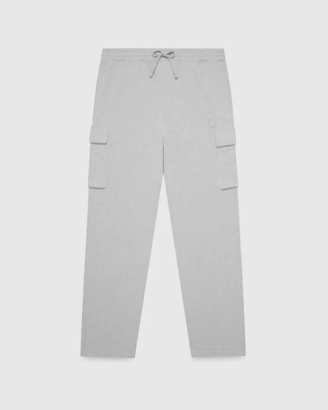 Classic Cargo Open-Hem Sweatpant - Ash Heather Grey sold by OVO