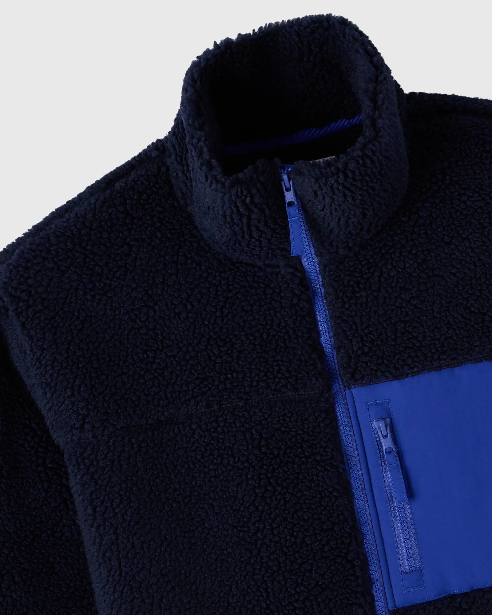 Deep Pile Sherpa Full-Zip Jacket - Navy sold by OVO product image thumbnail 2