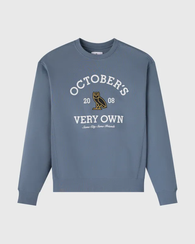 Collegiate Crewneck - Dusk Blue sold by OVO