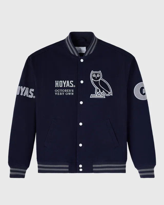 Georgetown Hoyas Varsity Jacket - Navy sold by OVO