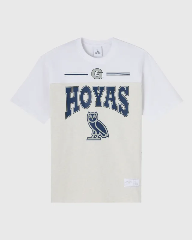 Georgetown Hoyas Paneled Tee - Ash Heather Grey sold by OVO