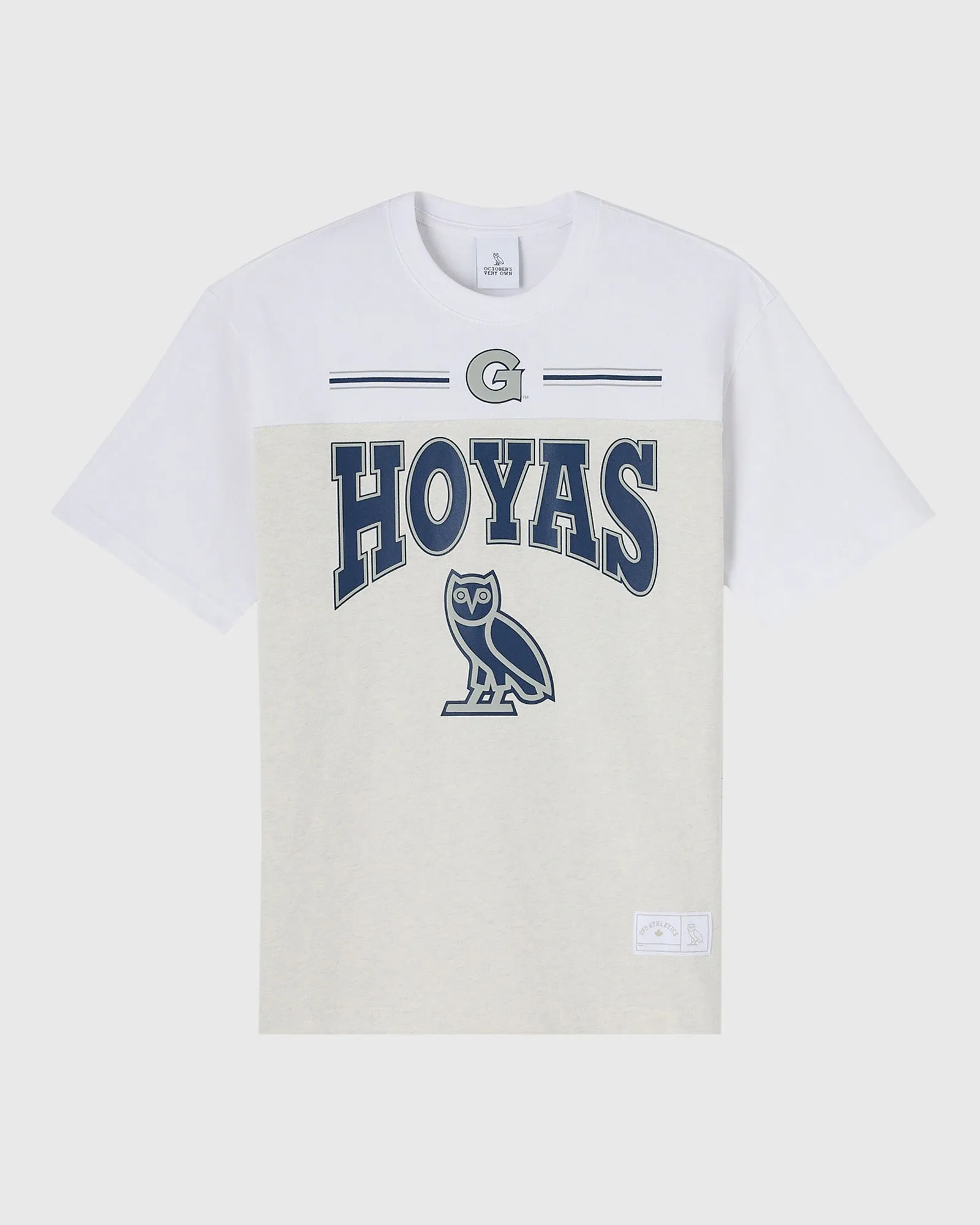 Georgetown Hoyas Paneled Tee - Ash Heather Grey sold by OVO