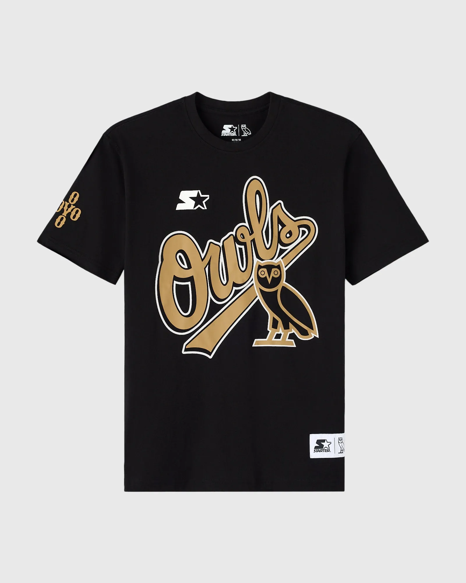 STARTER Owls Tee - Black sold by OVO