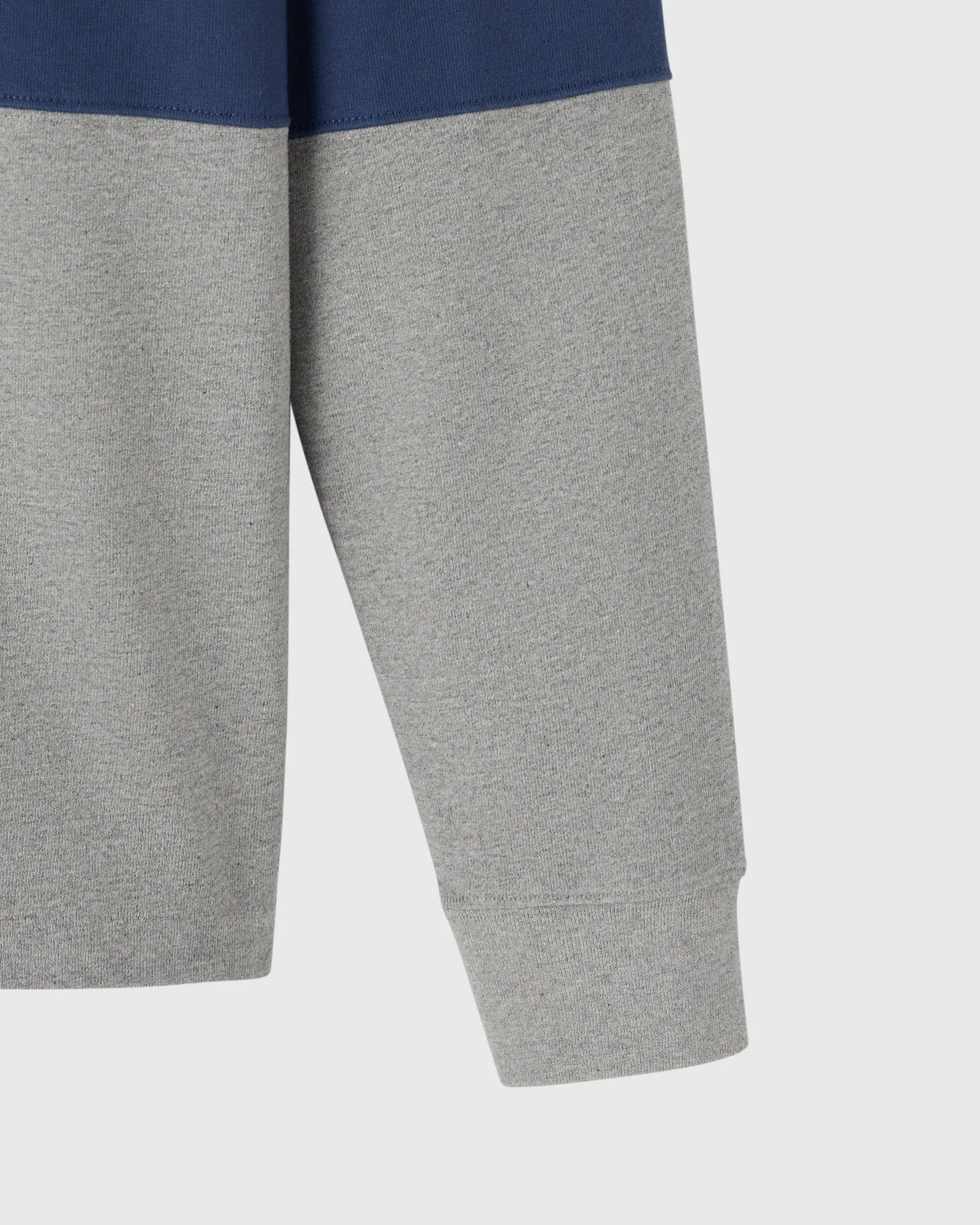 COLOR BLOCK RUGBY POLO - HEATHER GREY sold by OVO product image thumbnail 3